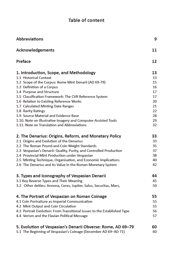 Table of contents, page 1: Abbreviations, Acknowledgements, Preface, and Chapters 1 through 5.